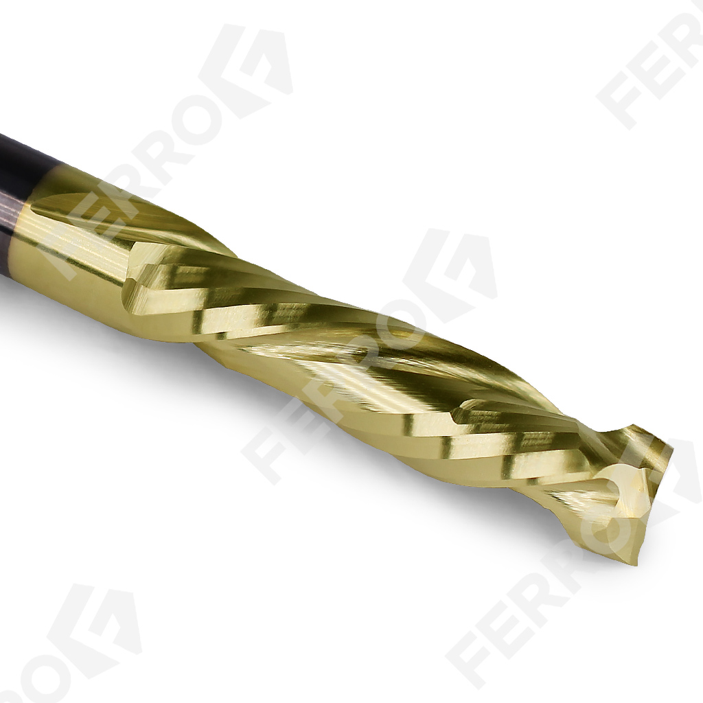 Фреза компрессионная HM: 10x52 s10x100 Z2+2 R std