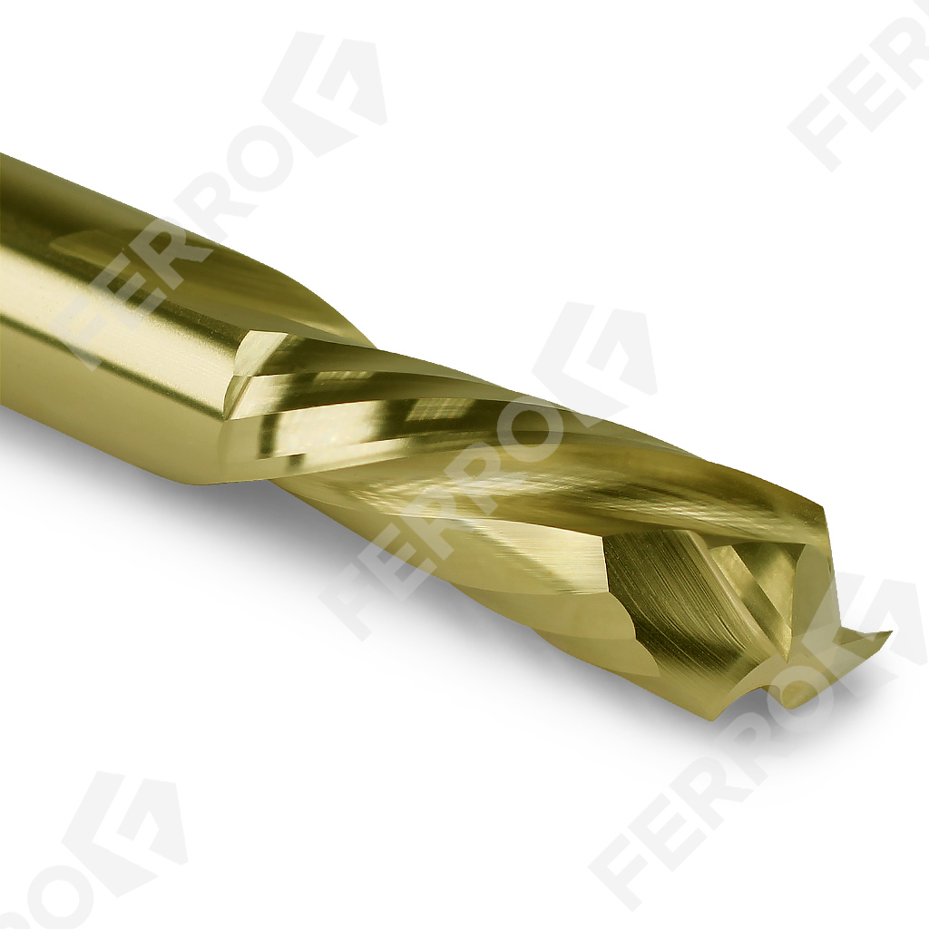 Фреза компрессионная HM: 8x22 s8x60 Z2+2 R std